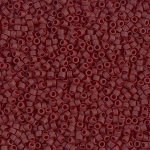 DB 1584, Matte Opaque Currant - Miyuki Delica Beads - Size 11 - 5 grams - Japanese Cylinder Seed Beads - Wholesale & Retail - Brown