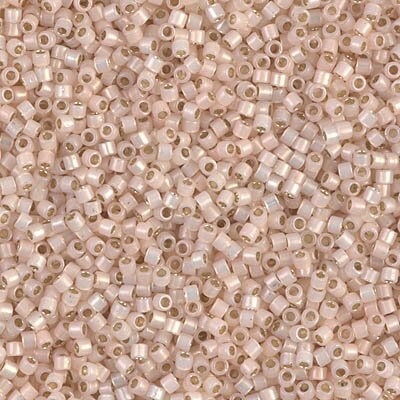 DB 1452, Peach Bisque Opal Silver-lined - Miyuki Delica Beads - Size 11 - 5 grams - Japanese Cylinder Seed Beads - Wholesale & Retail