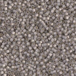 DB 1456, Silver Lined Lt. Taupe Opal - Miyuki Delica Beads - Size 11 - 5 grams - Japanese Cylinder Seed Beads - Wholesale & Retail