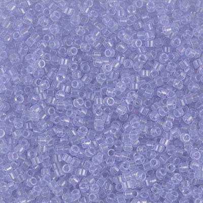 DB 1407, Pale Lavender Cloud-Transparent - Miyuki Delica Beads - Size 11 - 5 grams - Japanese Cylinder Seed Beads - Retail & Wholesale