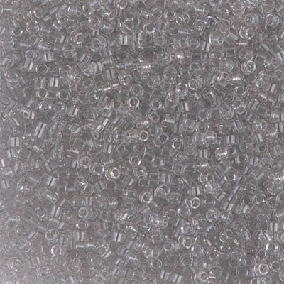 DB 1408, Nearly Gray-Transparent - Miyuki Delica Beads - Size 11 - 5 grams - Japanese Cylinder Seed Beads - Retail & Wholesale