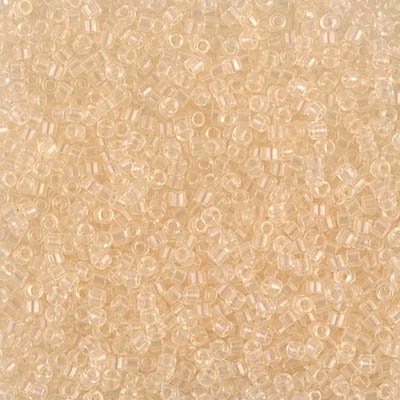 DB 1409, Champagne-Transparent - Miyuki Delica Beads - Size 11 - 5 grams - Japanese Cylinder Seed Beads - Retail & Wholesale