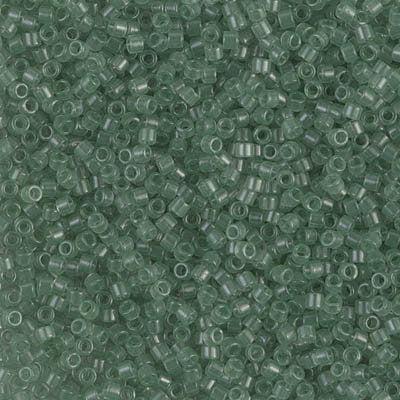 DB 1415, Dusky Moss-Transparent - Miyuki Delica Beads - Size 11 - 5 grams - Japanese Cylinder Seed Beads - Retail & Wholesale