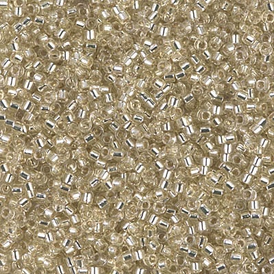 DB 1432, Lemonade-Silver Lined-Transparent - Miyuki Delica Beads - Size 11 - 5 grams - Japanese Cylinder Beads - Retail & Wholesale