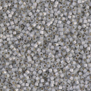 DB 1455, Silver Lined Lt. Smoke Opal - Miyuki Delica Beads - Size 11 - 5 grams - Japanese Cylinder Seed Beads - Wholesale & Retail
