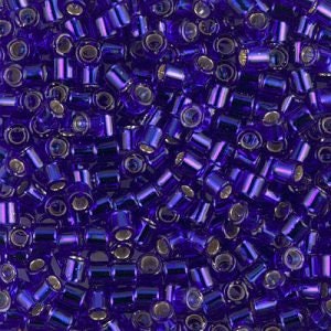 DB 47, Silver Lined Cobalt - Miyuki Delica Beads, Size 11, 5 grams - Miyuki Delica & Seed Beads - Transparent - Wholesale and Retail