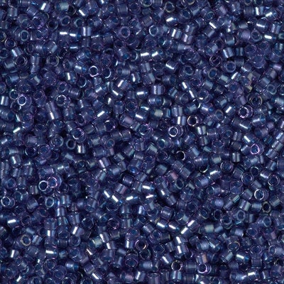 DB 2386, Fancy Lined Lapis Blue - Miyuki Delica Beads - Size 11 - 5 grams - Japanese Cylinder Glass  Seed Beads - Wholesale & Retail