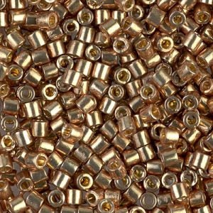 DB 1834, Duracoat Galvanized Champagne - Miyuki Delica Beads - Size 11 - 5 grams - Japanese Cylinder Seed Beads - Retail & Wholesale