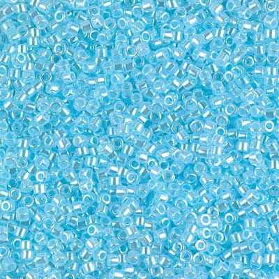 DB 239, Pastel Blue - Crystal Lined - Miyuki Delica Beads, Size 11, 5 grams - Miyuki Delica & Seed Beads - Wholesale and Retail