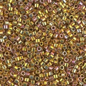 DB 501, 24 Karat Gold Iris - Miyuki Delica Beads - Size 11 - 5 grams - Japanese Cylinder Seed Beads - Retail & Wholesale - Metallic