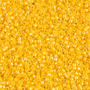 DB 1572, Canary Yellow AB, Opaque - Miyuki Delica Beads - Size 11 - 5 grams - Japanese Cylinder Seed Beads - Retail & Wholesale