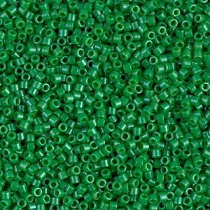 DB 655, Dyed Kelly Green-Opaque - Size 11 - 5 grams - Japanese Cylinder Seed Beads - Retail & Wholesale