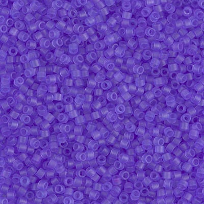 DB 783, Bright Purple Transparent Matte Dyed - Miyuki Delica Beads - Size 11 - 5 grams - Japanese Cylinder Seed Beads - Retail & Wholesale