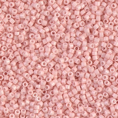 DB 1493, Opaque Lt. Salmon - Miyuki Delica Beads - Size 11 - 5 grams - Japanese Cylinder Seed Beads - Wholesale & Retail