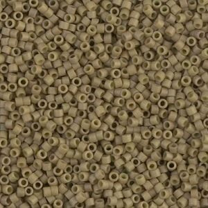 DB 390, Khaki, Matte, Opaque - Miyuki Delica Beads, Size 11, 5 grams - Miyuki Delica & Seed Bead -Olive, Matte,Opaque - Wholesale and Retail