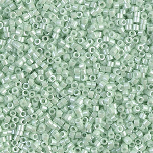 DB 1536, Opaque Luster Cool Mint - Miyuki Delica Beads - Size 11 - 5 grams - Japanese Cylinder Seed Beads - Retail & Wholesale
