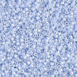 DB 1537, Opaque Luster Arctic Blue - Miyuki Delica Beads - Size 11 - 5 grams - Japanese Cylinder Seed Beads - Retail & Wholesale