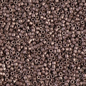 DB 1843F, Duracoat Galvanized Matte Dark Mauve - Miyuki Delica Beads - Size 11 - 5 grams - Japanese Cylinder Seed Beads - Retail & Wholesale