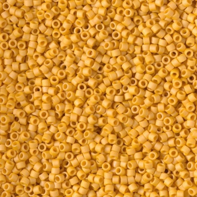 DB 2285, Frosted (Matte) Opaque Glazed Golden Rod- Miyuki Delica Beads - Size 11 - 5 grams -  - Retail & Wholesale