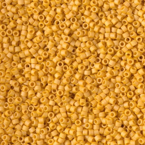 DB 2285, Frosted (Matte) Opaque Glazed Golden Rod- Miyuki Delica Beads - Size 11 - 5 grams -  - Retail & Wholesale