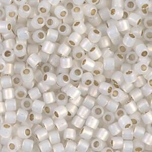 DB 221, White Opal/ ICL - Miyuki Delica Beads, Size 11, 5 grams - Miyuki Delica & Seed Beads - Transparent - Wholesale and Retail