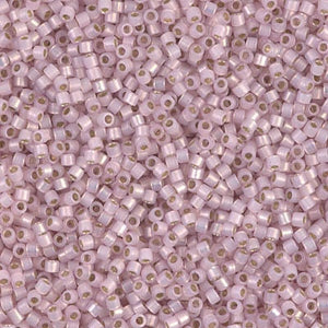 DB 1457, Silver Lined Pale Rose Opal - Miyuki Delica Beads - Size 11 - 5 grams - Japanese Cylinder Seed Beads - Wholesale & Retail