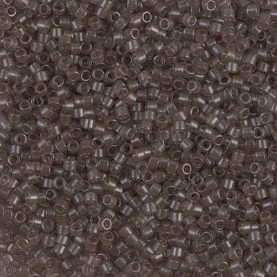 DB 1417, Squirrel Gray-Transparent - Miyuki Delica Beads - Size 11 - 5 grams - Japanese Cylinder Seed Beads - Retail & Wholesale