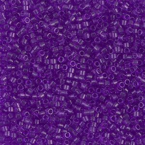 DB 1315, Dyed Transparent Violet - Miyuki Delica Beads - Size 11 - 5 grams - Japanese Cylinder Seed Beads - Wholesale & Retail