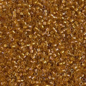 DB 65, Lined Topaz AB - Miyuki Delica Beads, Size 11, 5 grams - Miyuki Delica & Seed Beads - Wholesale and Retail