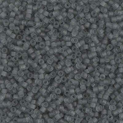 DB 749, Transparent Matte Gray - Miyuki Delica Beads - Size 11 - 5 grams - Japanese Cylinder Seed Beads - Retail & Wholesale
