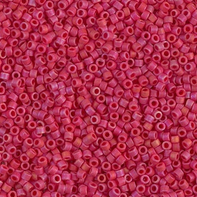 DB 362, Matte Red Luster Opaque - Miyuki Delica Beads, Size 11, 5 grams - Seed Bead - Retail & Wholesale