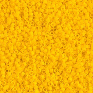 DB 1582, Canary - Matte, Opaque - Miyuki Delica Beads - Size 11 - 5 grams - Japanese Cylinder Seed Beads - Wholesale & Retail