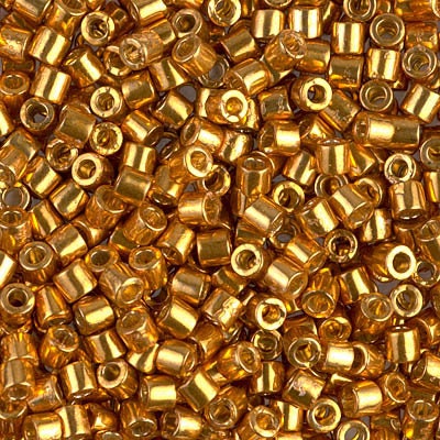 DB 1833, Duracoat Galvanized Dark Gold - Miyuki Delica Beads - Size 11 - 5 grams - Japanese Cylinder Seed Beads - Retail & Wholesale