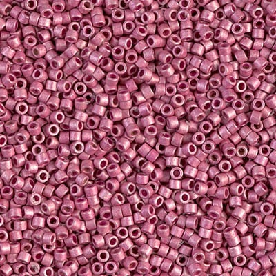 DB 1840F, Duracoat-Galvanized-Matte-Hot Pink- Miyuki Delica Beads - Size 11 - 5 grams - Japanese Cylinder Seed Beads - Retail & Wholesale -