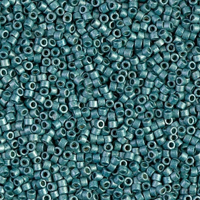 DB 1847F, Duracoat Galv. Matte Sea Foam Green - Miyuki Delica Beads - Size 11 - 5 grams - Japanese Cylinder Seed Beads - Retail & Wholesale