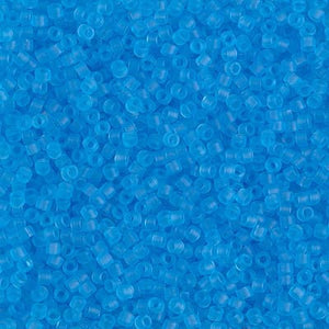 DB 1269, Tide Pool Blue-Transparent-Matte - Miyuki Delica Beads - Size 11 - 5 grams - Japanese Cylinder Seed Beads - Wholesale & Retail