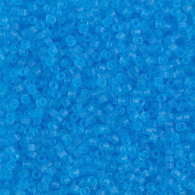 DB 1269, Tide Pool Blue-Transparent-Matte - Miyuki Delica Beads - Size 11 - 5 grams - Japanese Cylinder Seed Beads - Wholesale & Retail