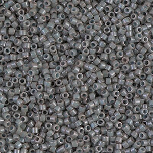 DB 652, Bluish Grey, Opaque, Dyed-Miyuki Delica Beads - Size 11 - 5 grams - Japanese Cylinder Seed Beads - Retail & Wholesale