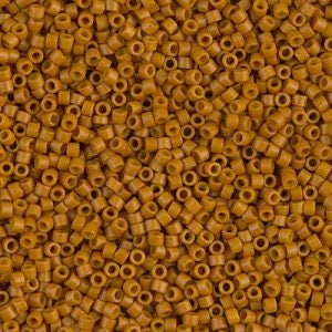 DB 653, Dark Pumpkin, Opaque, Dyed-Miyuki Delica Beads - Size 11 - 5 grams - Japanese Cylinder Seed Beads - Retail & Wholesale