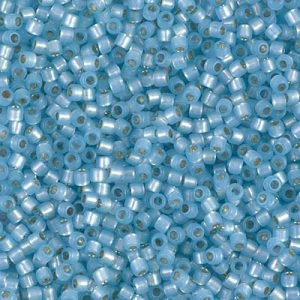 DB 628, Baby Blue-Opal SL-Trans.- Dyed- Miyuki Delica Beads - Size 11 - 5 grams - Japanese Cylinder Seed Beads - Retail & Wholesale