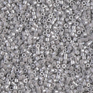 DB 1538, Opaque Lt. Smoke Ceylon - Miyuki Delica Beads - Size 11 - 5 grams - Japanese Cylinder Seed Beads - Wholesale & Retail