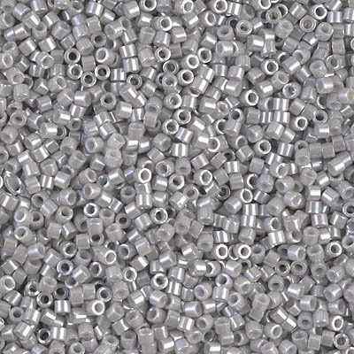 DB 1538, Opaque Lt. Smoke Ceylon - Miyuki Delica Beads - Size 11 - 5 grams - Japanese Cylinder Seed Beads - Wholesale & Retail