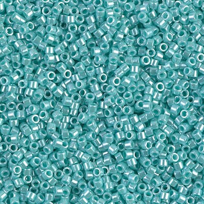 DB 1567, Opaque Dark Sea Foam Luster - Miyuki Delica Beads - Size 11 - 5 grams - Japanese Cylinder Seed Beads - Wholesale & Retail