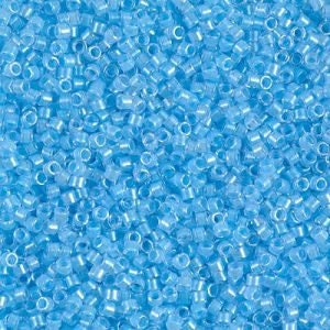 DB 2039, Luminous Ocean Blue - Miyuki Delica Beads - Size 11 - 5 grams - Japanese Cylinder Seed Beads - Retail & Wholesale - Neon Blue