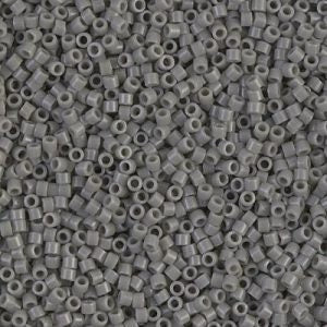 DB 731, Opaque Grey - Miyuki Delica Beads - Size 11 - 5 grams - Japanese Cylinder Seed Beads - Retail & Wholesale - Gray