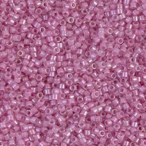 DB 72, Crystal Light Lilac ICL/R - Miyuki Delica Beads, Size 11, 5 grams - Miyuki Delica & Seed Beads - Inside Color Lined