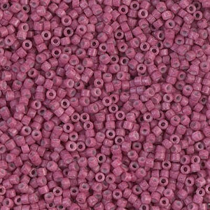 DB 1376, Dyed Opaque Wine - Miyuki Delica Beads - Size 11 - 5 grams - Japanese Cylinder Seed Beads - Wholesale & Retail - Purple