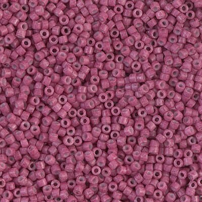 DB 1376, Dyed Opaque Wine - Miyuki Delica Beads - Size 11 - 5 grams - Japanese Cylinder Seed Beads - Wholesale & Retail - Purple