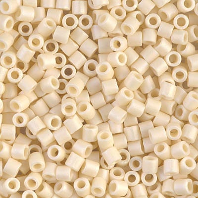 DB 883, Matte Opaque Cream AB - Miyuki Delica Beads - Size 11 - 5 grams - Japanese Cylinder Seed Beads - Retail & Wholesale - Rainbow