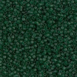 DB 767, Matte Transparent Forest Green - Miyuki Delica Beads - Size 11 - 5 grams - Japanese Cylinder Seed Beads - Retail & Wholesale